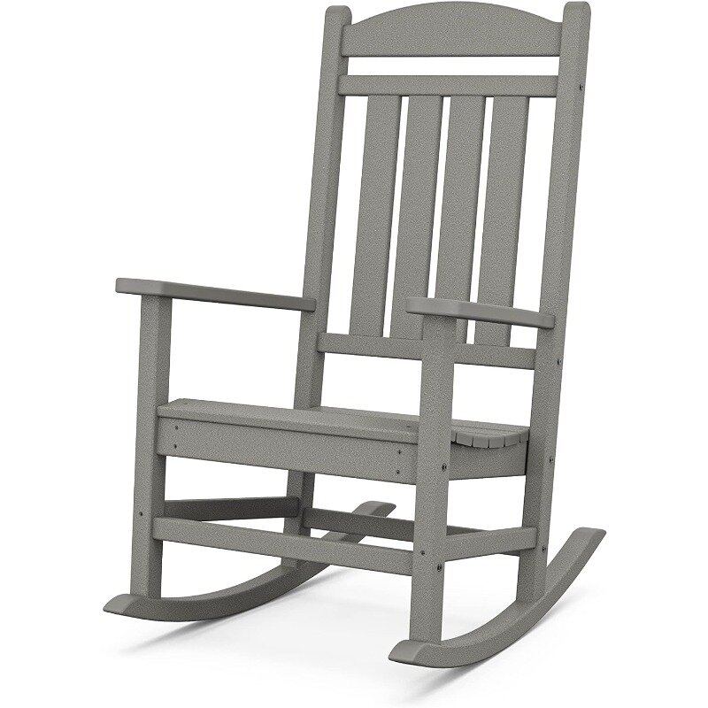 POLYWOOD-Cadeira De Balanço Presidencial Ao Ar Livre, Slate Grey, R100GY