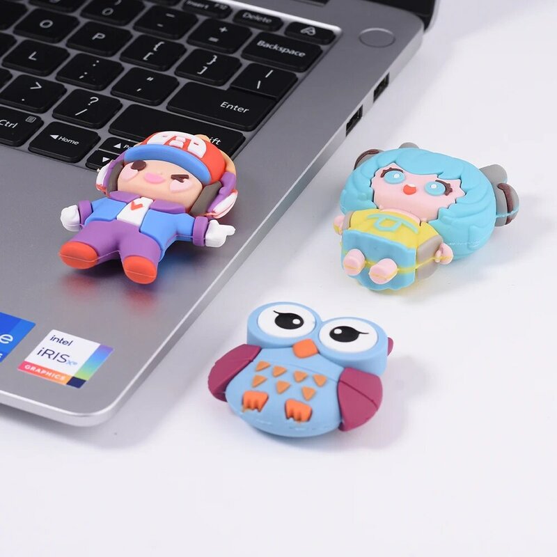 JASTER Game Characters USB 2.0 Flash Drive 128GB Cartoon Gifts for Children Pen Drive 64GB Free Key Chain Memory Stick 32GB 16GB