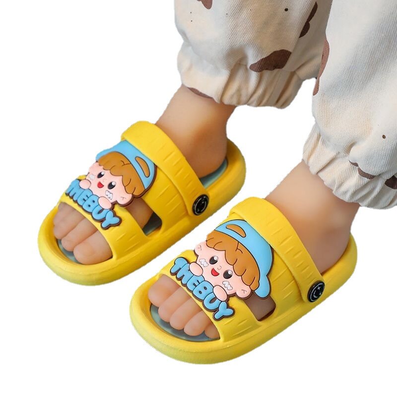 Sandálias infantis antiderrapantes de desenho animado, sola macia, sapato de casa de menino, chinelos de menina, sapato infantil, novo, verão, 2022