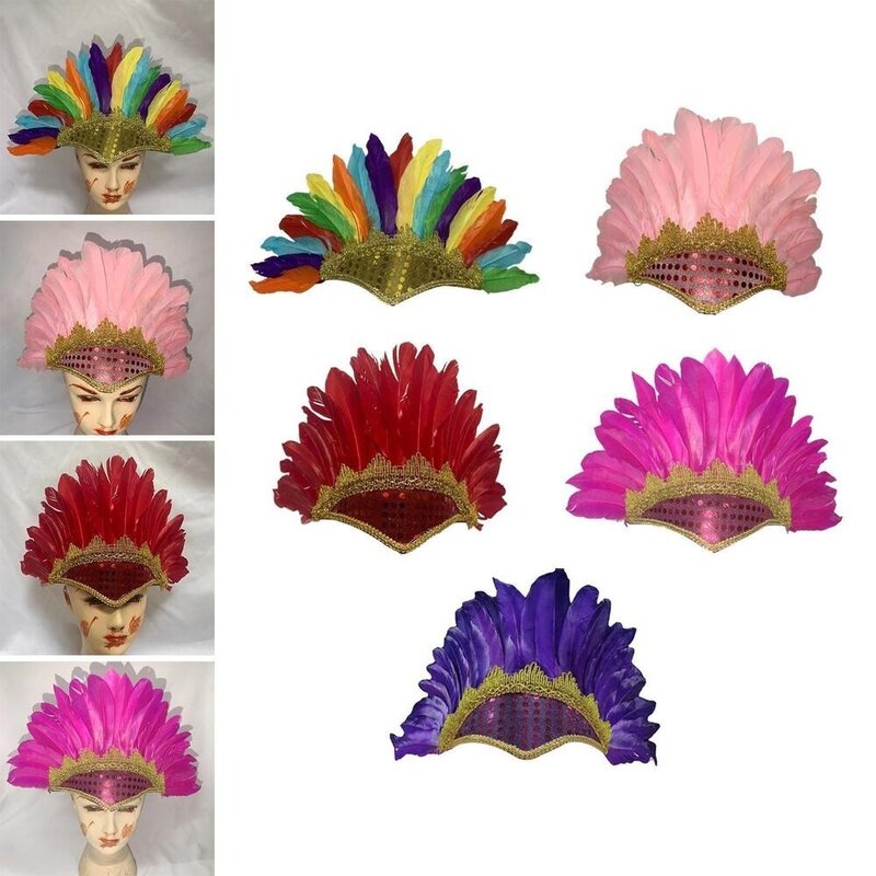 Pièce de sauna de coiffure de plume pour le costume de carnaval de fête, vêtements de sauna pour la robe de paupières