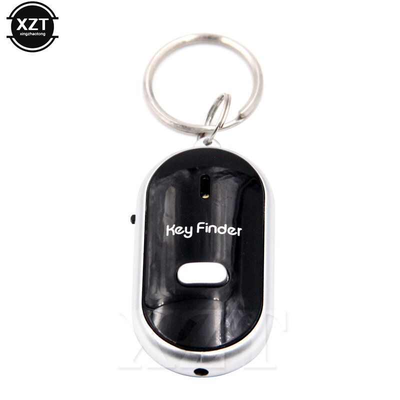 Mini porte-clés anti-perte, sifflet LED, détecteur de clé, bip clignotant, contrôle du son, localisateur d'alarme, traqueur de recherche avec porte-clés