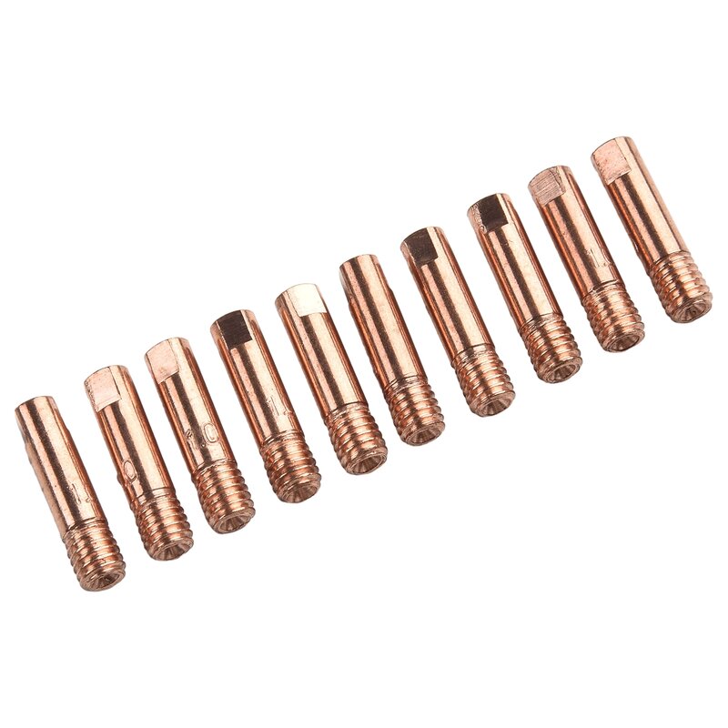 Boquillas de soldadura útiles, accesorio duradero de alta calidad, rosca de M6 0,6/0,8/0,9/1,0/1,2mm, boquillas de soldadura de cobre