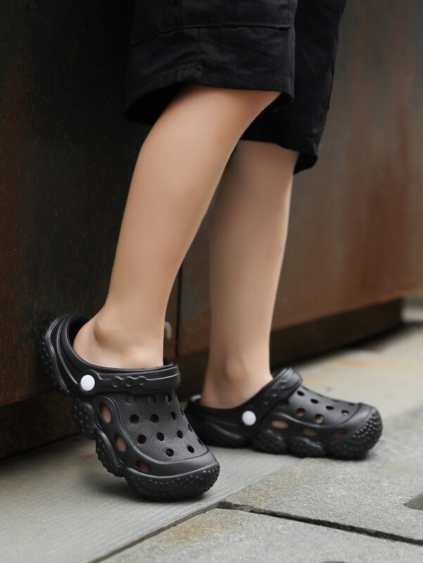 Сандалии для мальчиков и девочек, классические Нескользящие пляжные тапочки, модная обувь