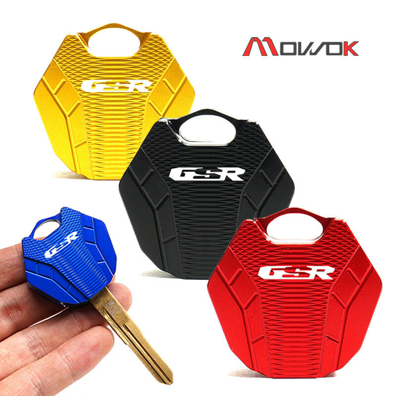 For SUZUKI GSR 750 400 600 GSR750 GSR400 GSR600 Motorcycle accessories Embroidery Badge Keyring Key Cover Case Shell GSR