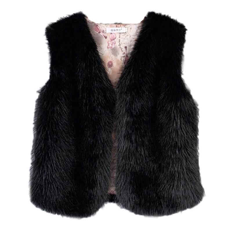 Autumn/Winter Eco friendly Tuscany Fur Vest with Artificial Fur and Fox Fur Warm Vest for Women's Coat
