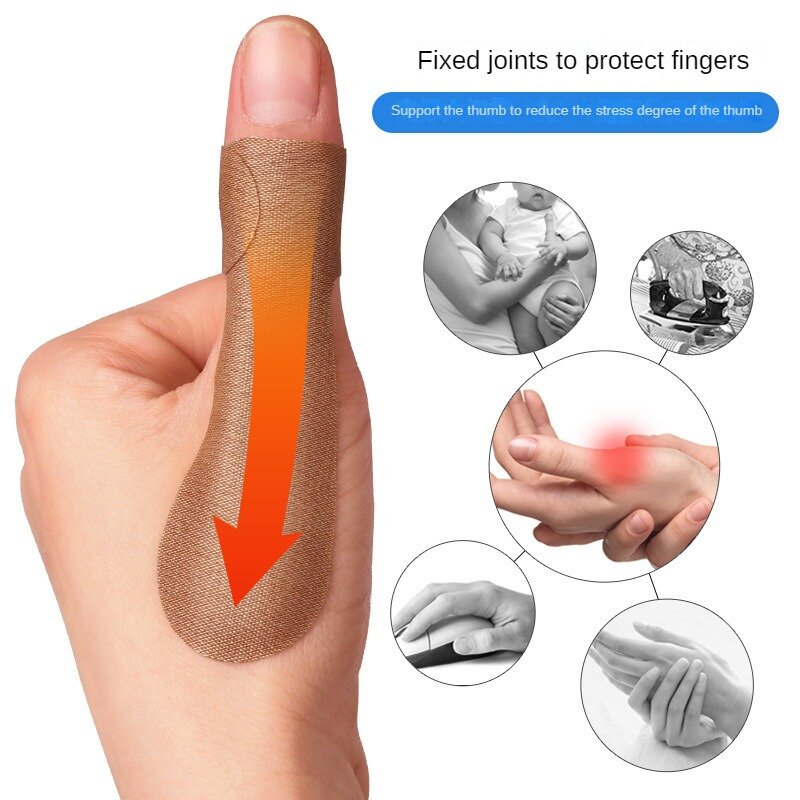20 szt./10 paczek duży palec taśma ochronna na kciuk, samoprzylepna duży palec naklejka na kciuk, prostownica duży palec