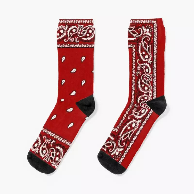 Red bandana Socks cute sports and leisure halloween Men Socks Women's