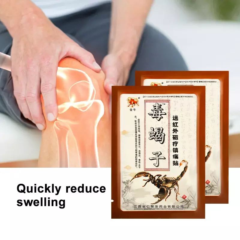 56 stücke Skorpion Gift Orthesen Pflaster Schmerz linderung Patch für Rücken muskel Arthritis Gelenk Knie Schulter Kräuter medizinische Aufkleber