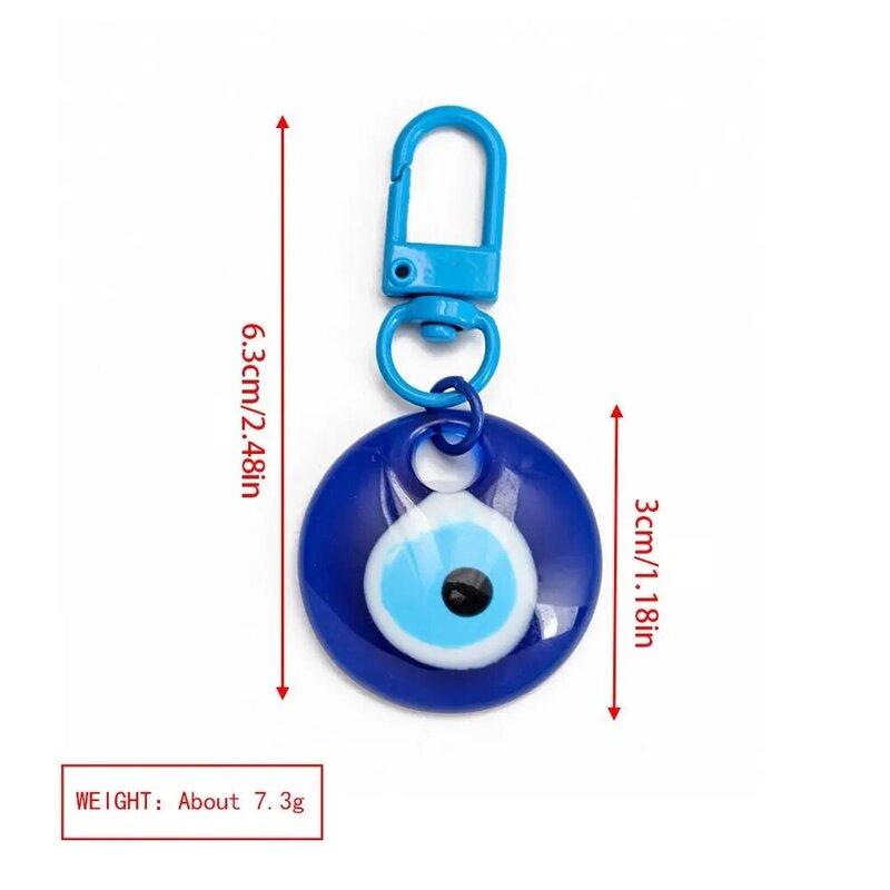Gocciolante olio Demon Eye portachiavi Mini resina stile coreano turco Blue Eye ciondolo zaino Charms portachiavi ornamenti regalo