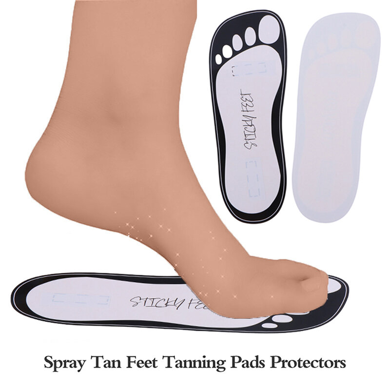 Protège-pieds en spray pour bronzage des pieds, accessoires de protection, coussinets collants, sans soleil, 10 paires