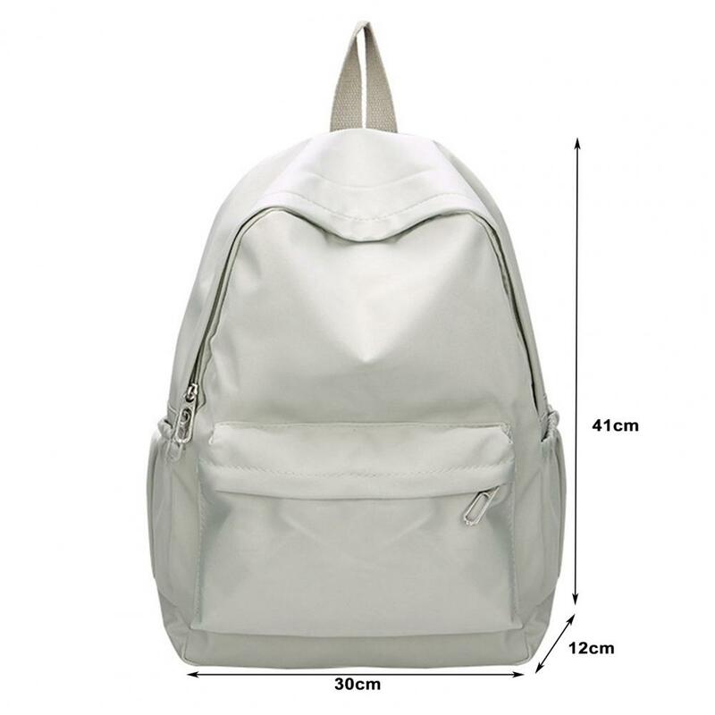 Waterproof Backpack Capacity Waterproof Nylon Backpack for Students Travelers Ultra-light Solid Color School Bag Capacity