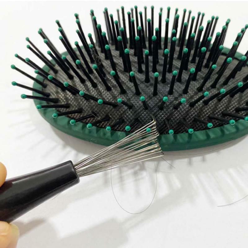 Kam Borstel Reiniger Reiniger Verwijderaar Ingebed Beauty Tool Plastic Handvat Haar Kam Opruiming Haak Salon Kappersgereedschap