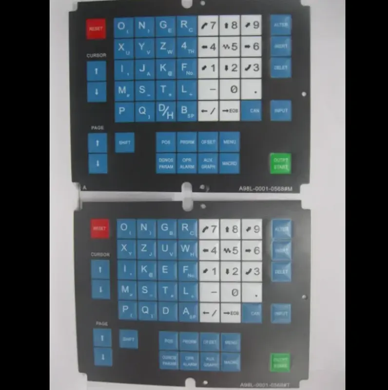 لوحة المفاتيح لوحة التحكم في التشغيل ، ملحقات قطع الأسلاك ، غشاء لآلة فانوك إدم ، A98L-0001-0568 # T # M ، A98L-0001-0568