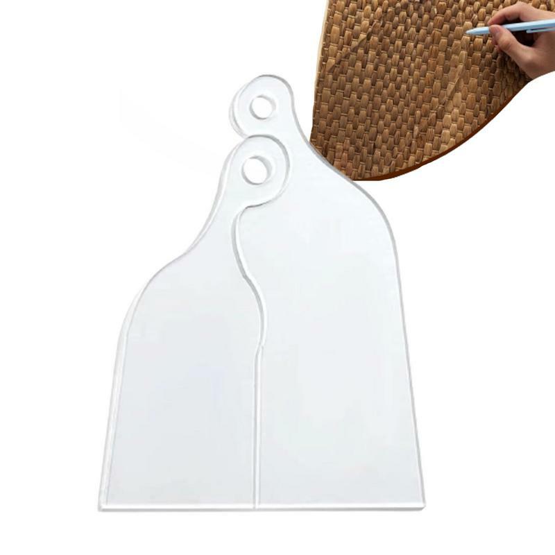 Cutting Board Template Transparent Guide Tool Reliable Handle Templates Woodworking Supplies Router Template For Charcuterie