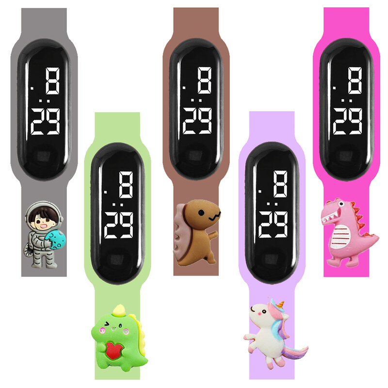 2024 New Waterproof Children LED Watches Smart Touch Kids Digital Electronic Watch for Boys Girls Outdoor Sports Bracelet Clock