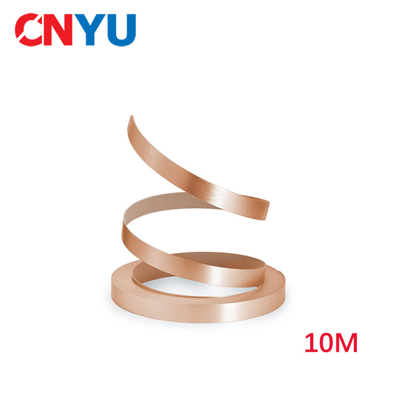 Tira de cobre puro de 10M de espesor, cinta de soldadura para paquete de batería de litio 0,15, 0,2, 0,3, 0,4mm