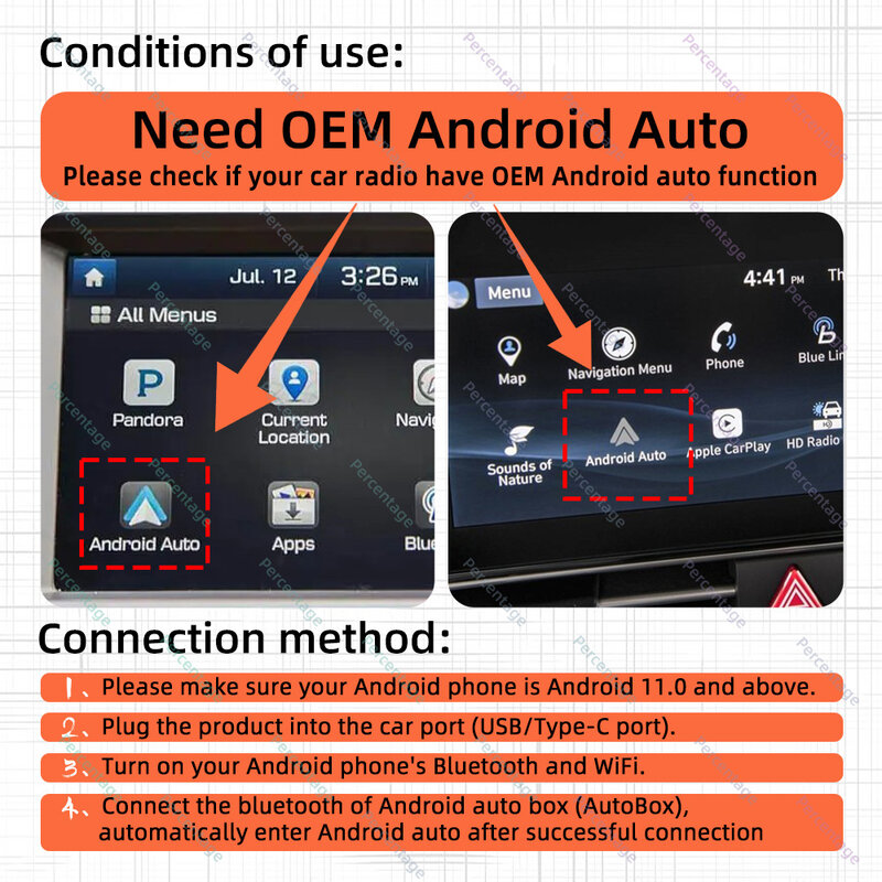 Mini New Upgrade wired to wireless Android auto adapter for Wired Android Auto Car Smart Ai Box Bluetooth WiFi  Auto connect Map