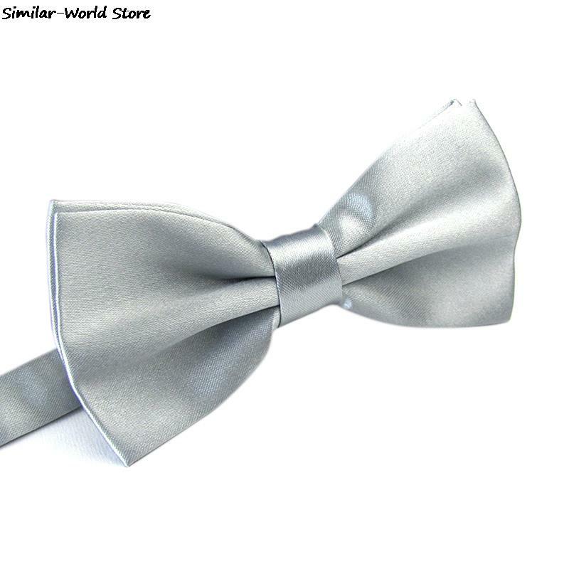 Men Bowtie Cravat Set Solid Fashion Butterfly Party Wedding Bow Ties Girls Formal Dress Tie Mens Bowknot