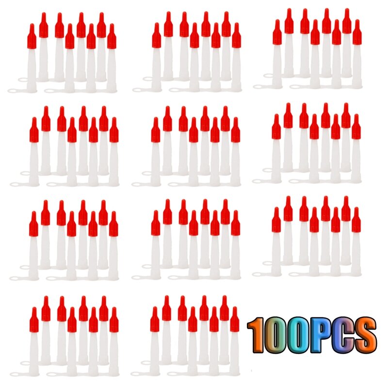 100 Stuks Kit Verlengstuk Plastic Kit Nozzles Kit Vervangende Kithulk Met Afdekmondsproeiers Applicator