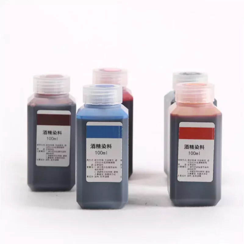 Leather Dyestuff Dyeing Agent DIY Handmade Colorant 100ml Leather Craft Dye Vegetable Tanned Leather Dyeing Agent Alcohol
