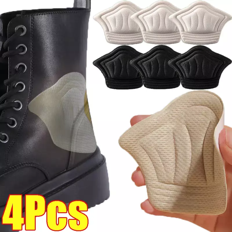 Adesivo de calcanhar para calçados esportivos, antiwear Feet Pad, Pain Relief Patch, protetor de almofadas de calcanhar, almofada traseira, palmilhas para mulheres, 2 pcs, 4pcs