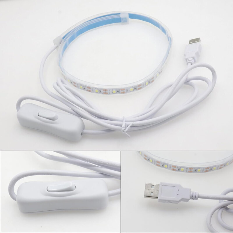 Sax Flute Leak Detection LED Light Strip USB Plug Type Tester Lamp per sassofono Woodwind Instruments Accessory