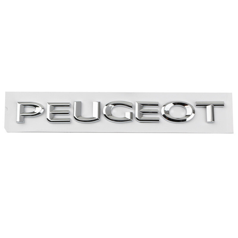 Stiker mobil Logo huruf PEUGEOT untuk Peugeot 206 208 307 308 408 2008 3008 406 407 107 207 4007 4008 5008 dekorasi bagasi
