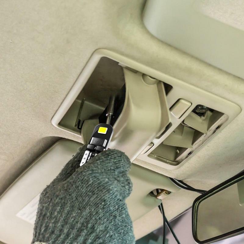 Bombilla LED RGB T10 para Interior de coche, luz de cúpula, luz de cabina trasera, gran resistencia, refrigeración fuerte, RV