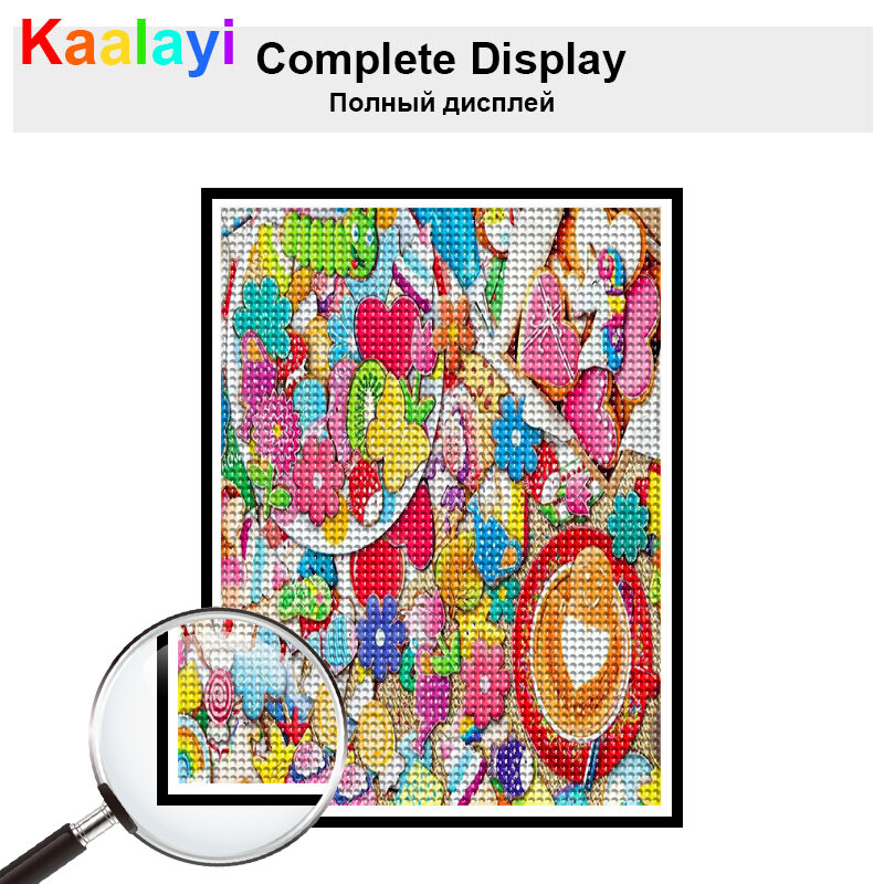 DIY 5D Diamond Painting "Colorful Dessert Scenery"Full Drill Square Round Diamond Embroidery Cross Stitch 2024 Decoration Home 9