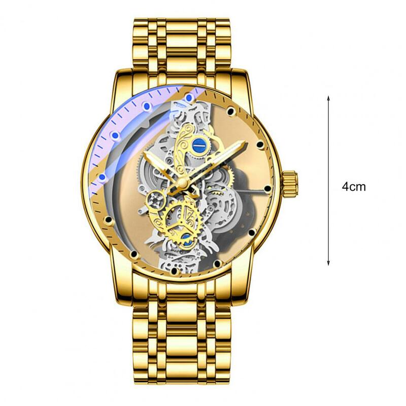 Modny zegarek na rękę z biżuterią akcesoria do zegarka na rękę z dekoracją męską klasyczny biznesowy zegarek na rękę