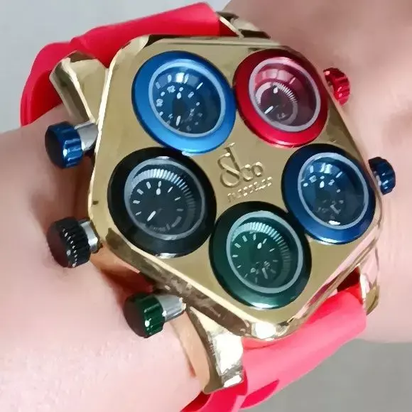Часы с несколькими часовыми поясами, кварцевые модные наручные часы для пары, в силиконовом ремешке, для мальчиков и девочек, выбор интернет-знаменитостей