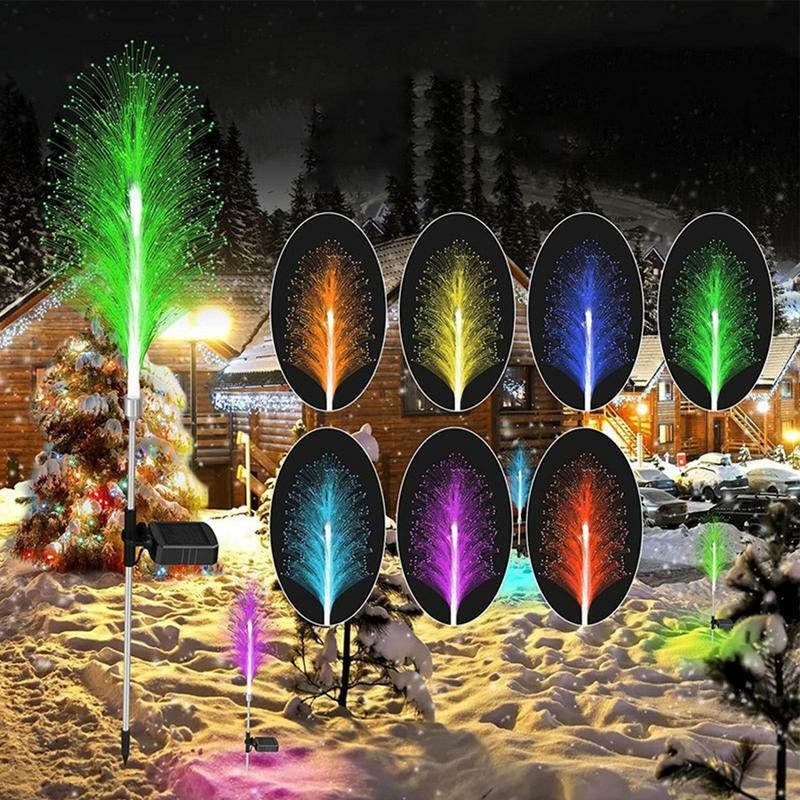 2Pcs Outdoor Waterproof Path Lights Changing Color Lamp With Remote Waterproof Garden Lights For Walkway Pathway Backyard Lawn