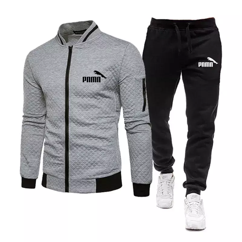 New men's felpa Set maglione con cappuccio + pantaloni 2 pezzi Set primavera e autunno Jogging Zipper Cardigan giacca da uomo Set 2022