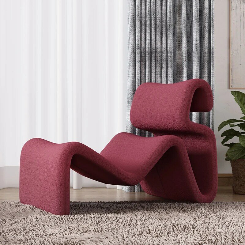Furniture Single Sofa Recliner Chair Cashmere Modern Living Room Armchair Bed Designer Sun Lounger Chair Luxury Relaxing Sofas