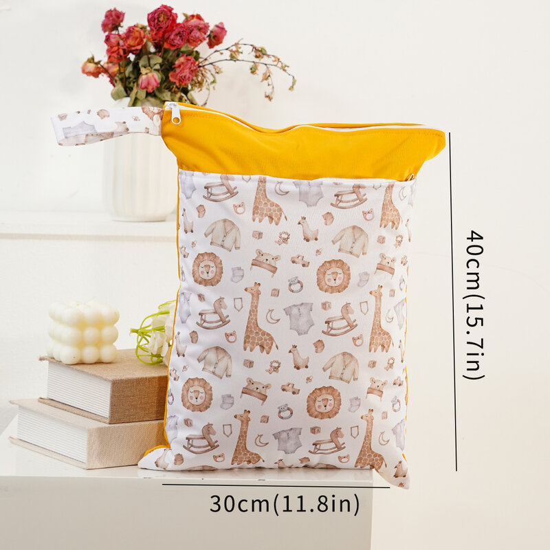 Elinfant-Bolsa de pañales impermeable, bolsa seca y húmeda para natación y gimnasio, bolsa portátil para mamá