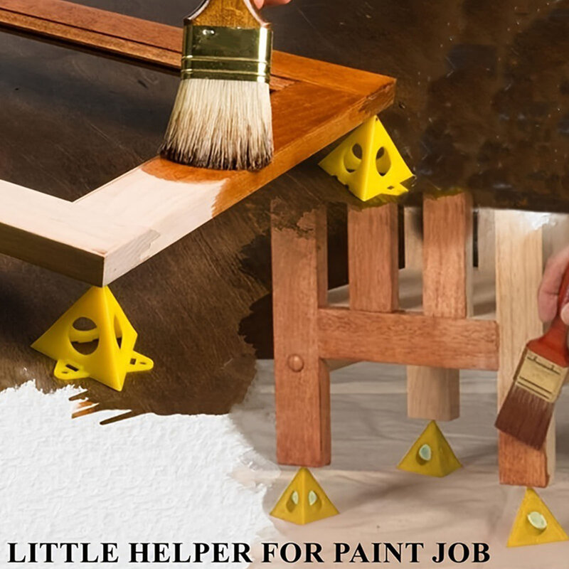 ABS Mini Cone Paint Stand para Carpintaria, Pirâmide, Gabinete, Porta, Pintores, 10Pcs