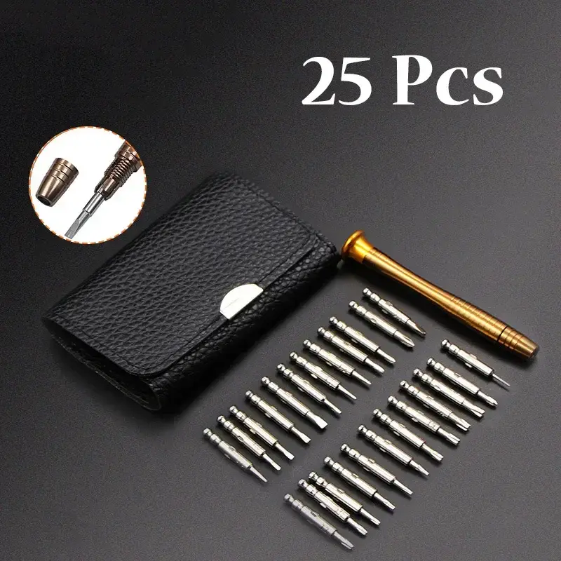 25 In 1 Schroevendraaier Set Multitool Set Kit Reparatie Tool Met Magnetische Precisie Schroevendraaier Voor Telefoons Tablet Pc Camera Horloge