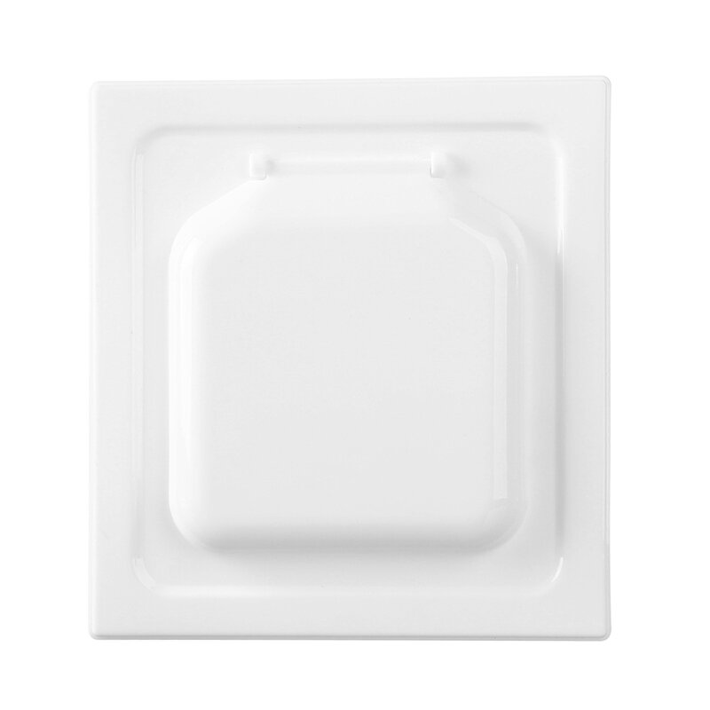 Dual Door Dryer Vent Cover, plástico branco, sem fiapos coletando tela, 4 Polegada, ao ar livre, em qualquer exterior, 1 pc