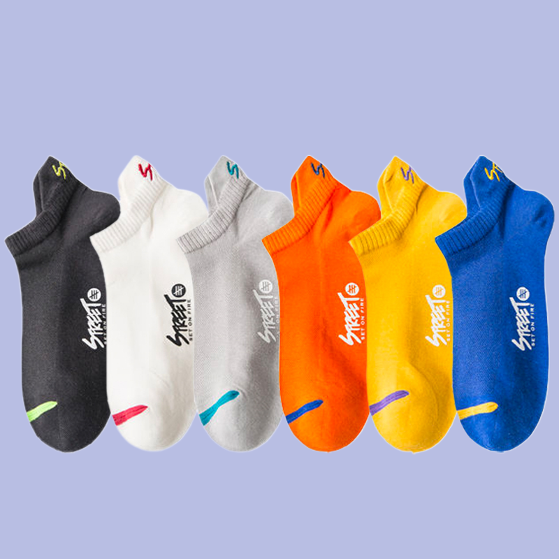 High Quality 5 Pairs Mens Socks Spring Thin Breathable Ankle Boat Socks Man Summer Short Sports Deodorant Sock For Students Boys