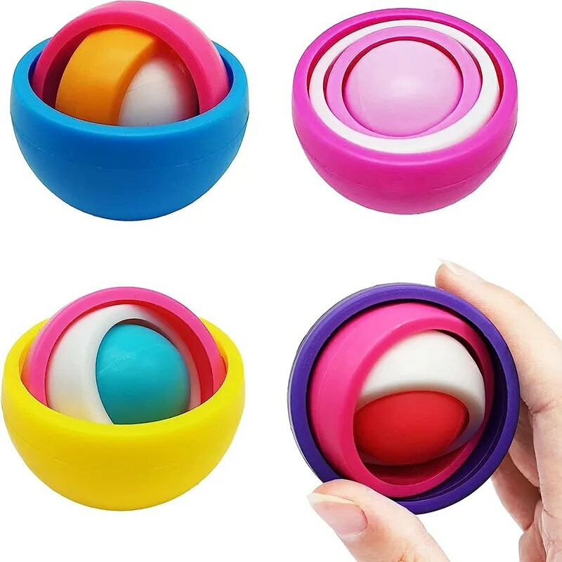 子供と大人のためのジャイロスコープ付きの3Dボール,戦闘のための感覚のおもちゃ