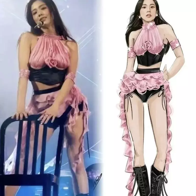 Xingmeng Dance Group's high-end bp Cochela concert singing uniform with a tail end, high-end and the same model