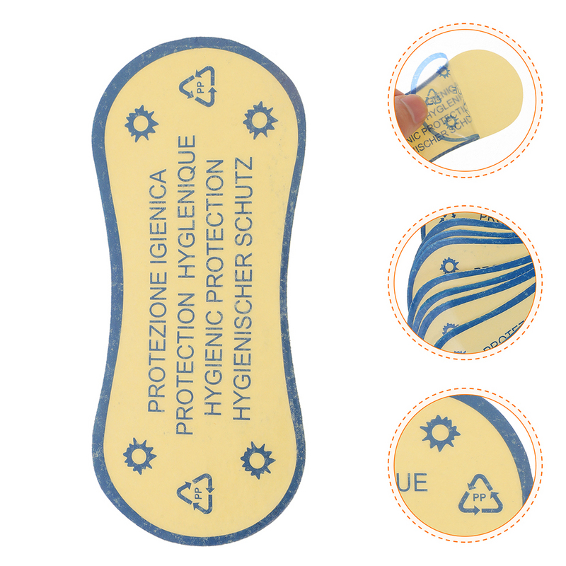Stiker pakaian renang bening liner pelindung baju renang celana dalam merekat sendiri Label peringatan pakaian dalam stiker higienis