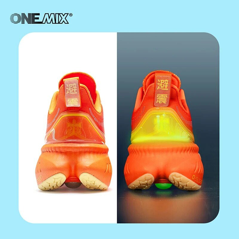 ONEMIX nuove scarpe da corsa ammortizzanti per uomo adatte corridori pesanti stringate sport donna antiscivolo Outdoor Athletic Sneakers maschili
