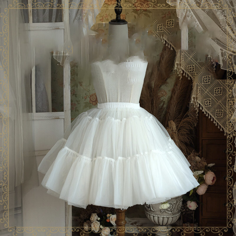 45cm Violence Skirt Support Lolita Super Soft Yarn Puffy Skirt Petticoat Wedding Dress Boneless Support Can Sit Lolita