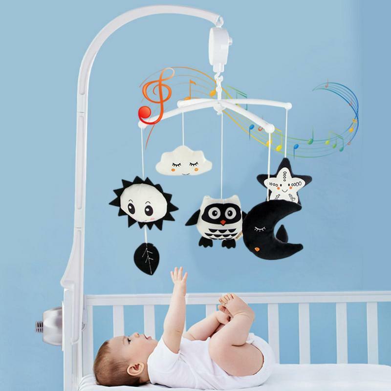 Cuna de bebé Musical, decoración de Guardería Móvil, juguetes móviles colgantes para bebés de 0 a 12 meses, juguetes educativos para bebés y recién nacidos