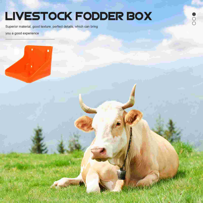 2 Pcs Cattle and Sheep Lick Brick Box Goat Salt Block Rack Horse Holder Animal Convenient Pp Professional Feeder Supply