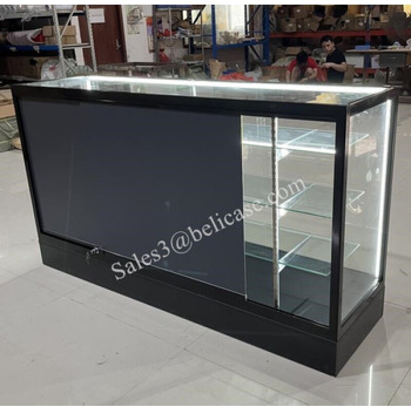 Custom, 70 "Full Display Staande Toonbank Retail Book Gemakswinkel Glazen Display Showcase