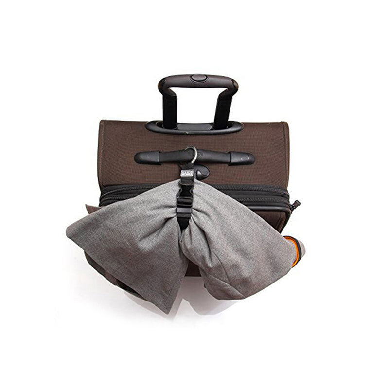 Soporte de correa de equipaje antirrobo de nailon portátil, pinza para bolso de mano, gran oferta