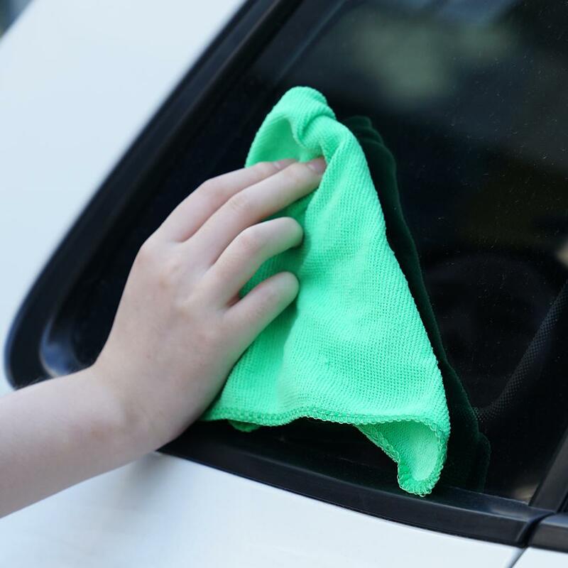 Toalha de limpeza do carro de microfibra, lavar e limpar toalhas, toalhetes macios, limpador de espanador, pano polonês, 1 Pc, 3 Pcs, 5Pcs