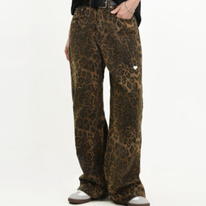 Jean taille haute à motif rétro américain pour femme, pantalon décontracté, Royal Adjust, tendance, original, nouveau, 2024